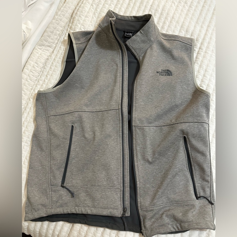 North Face Gray Vest size XL